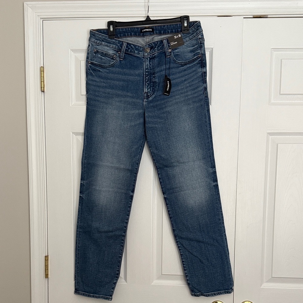 Express men’s slim straight denim